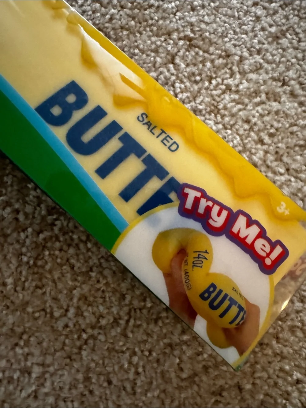 NWT Salted Butter Yellow Squishy